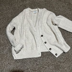 Aerie, size small sweater cardigan, oatmeal color